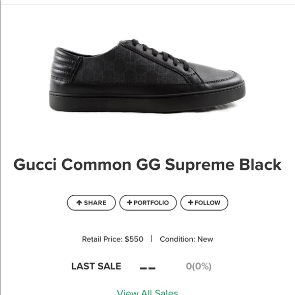 gucci common gg supreme black